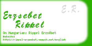 erzsebet rippel business card