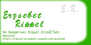 erzsebet rippel business card